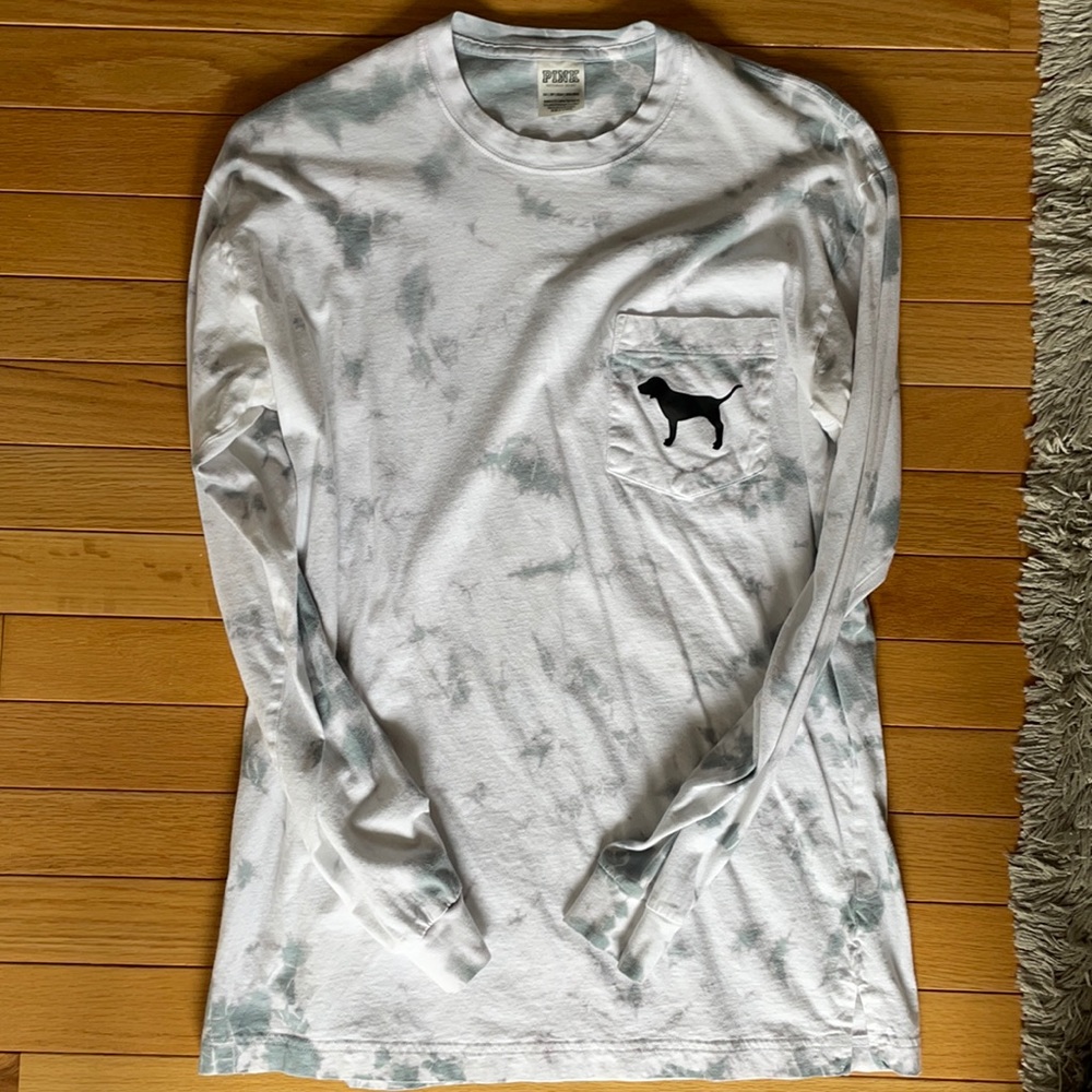 PINK Tie Dye Crew Neck